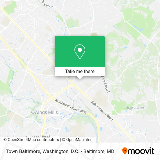 Town Baltimore map