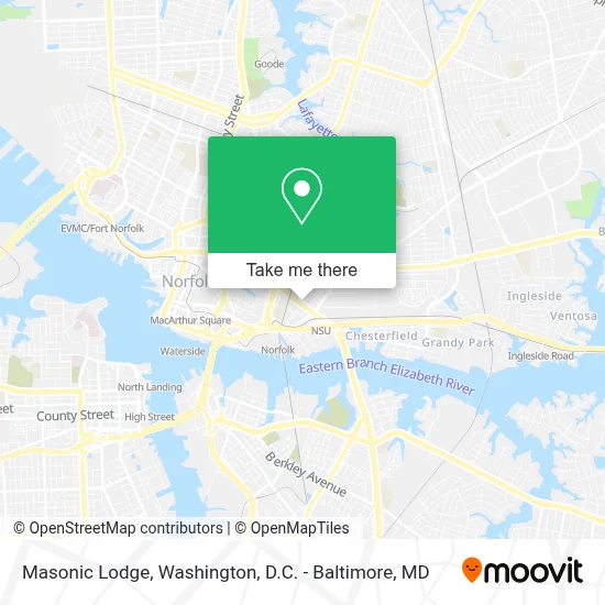 Masonic Lodge map