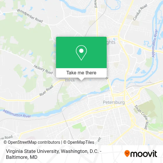 Virginia State University map
