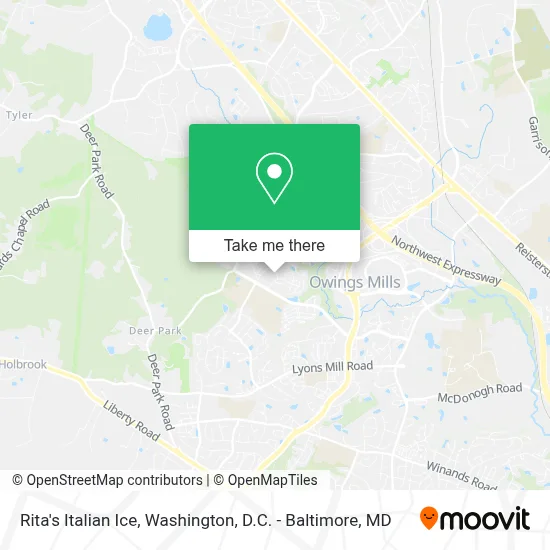 Rita's Italian Ice map