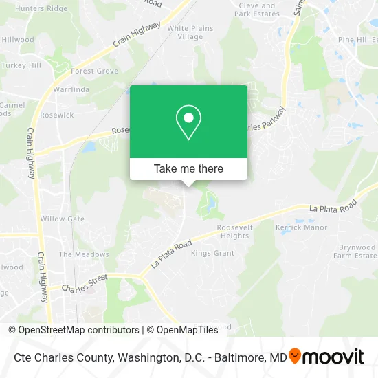 Cte Charles County map