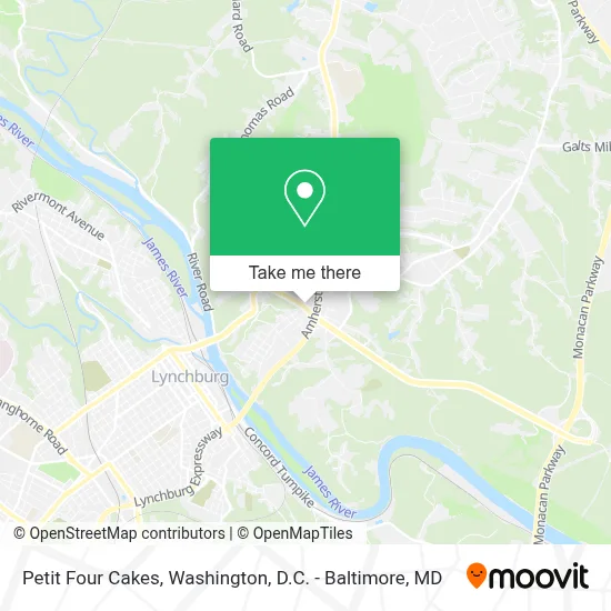 Petit Four Cakes map