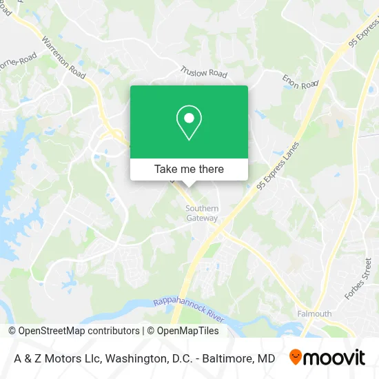 A & Z Motors Llc map