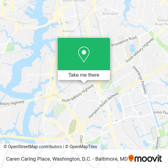 Caren Caring Place map