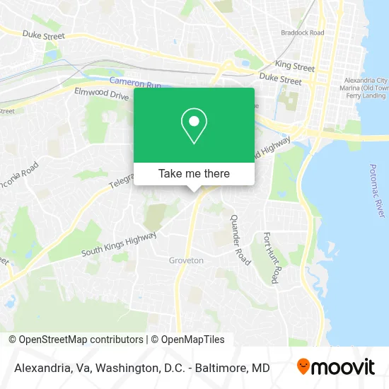 Alexandria, Va map