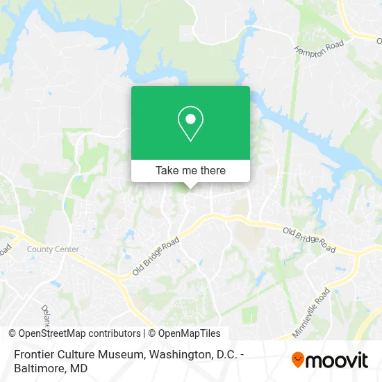 Frontier Culture Museum map