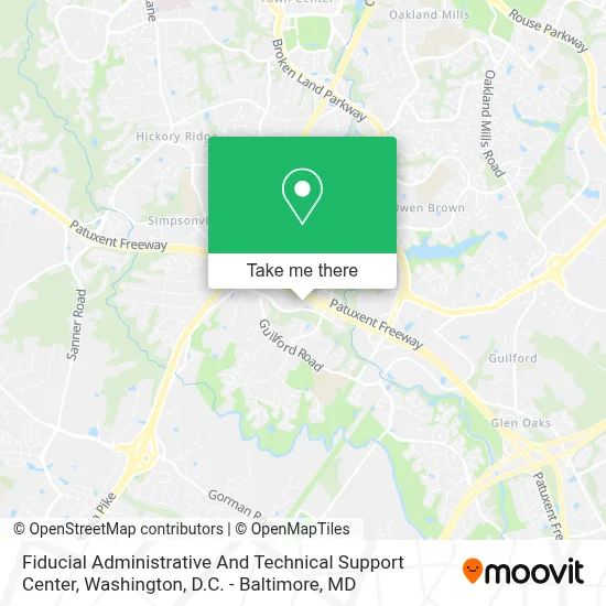 Fiducial Administrative And Technical Support Center map