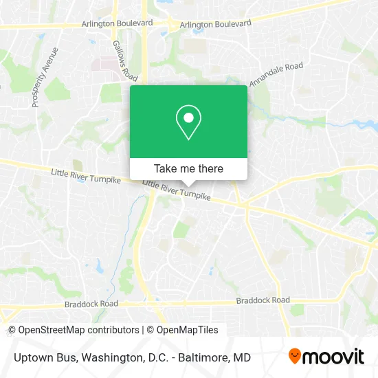 Uptown Bus map