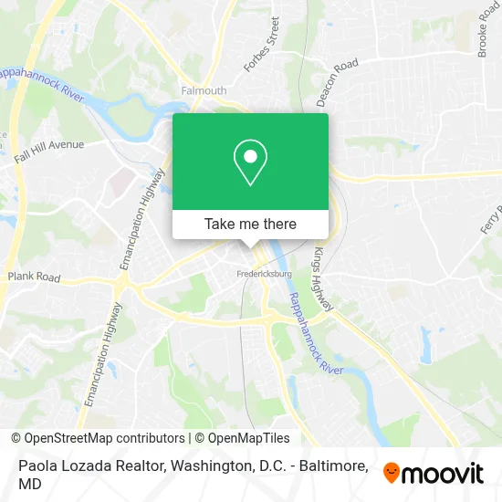 Paola Lozada Realtor map