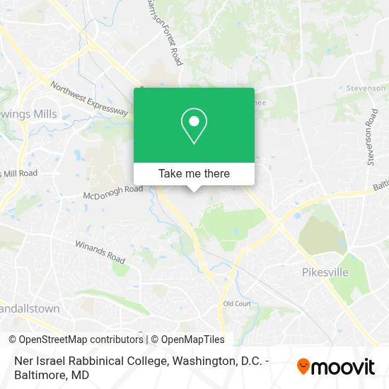 Ner Israel Rabbinical College map