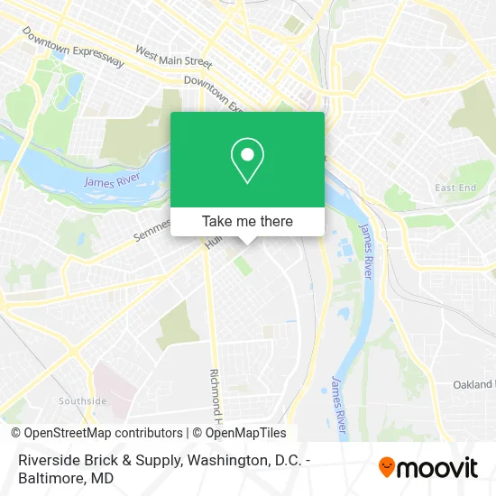 Riverside Brick & Supply map