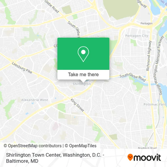 Shirlington Town Center map