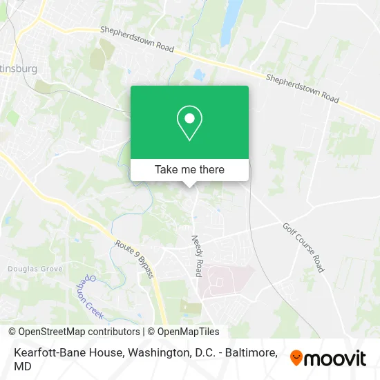 Kearfott-Bane House map