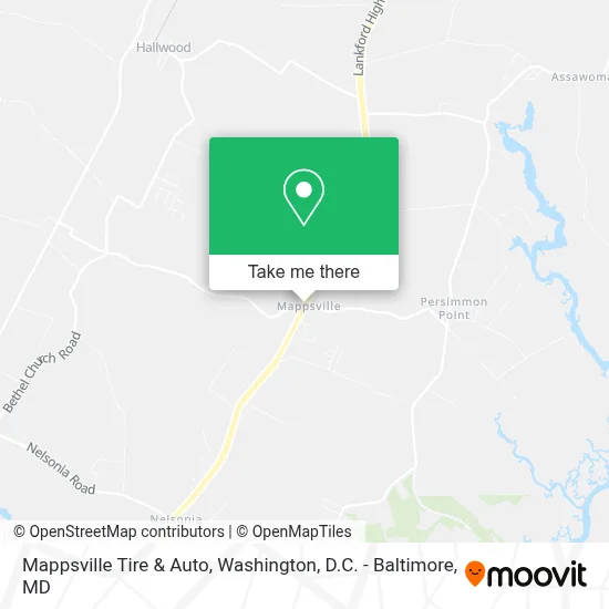 Mappsville Tire & Auto map