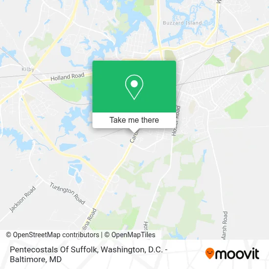 Pentecostals Of Suffolk map