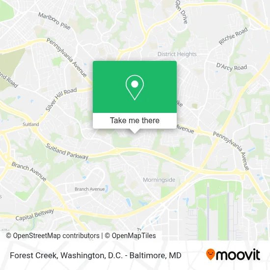 Forest Creek map