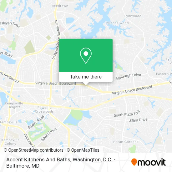 Accent Kitchens And Baths map