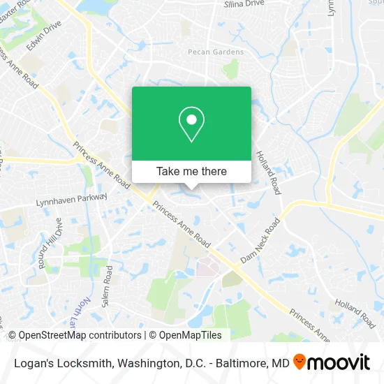 Logan's Locksmith map