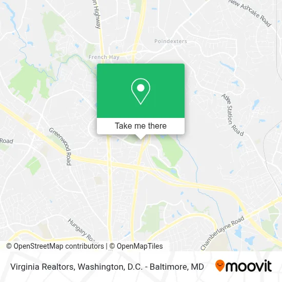 Virginia Realtors map
