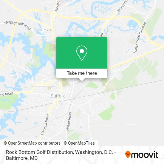 Rock Bottom Golf Distribution map