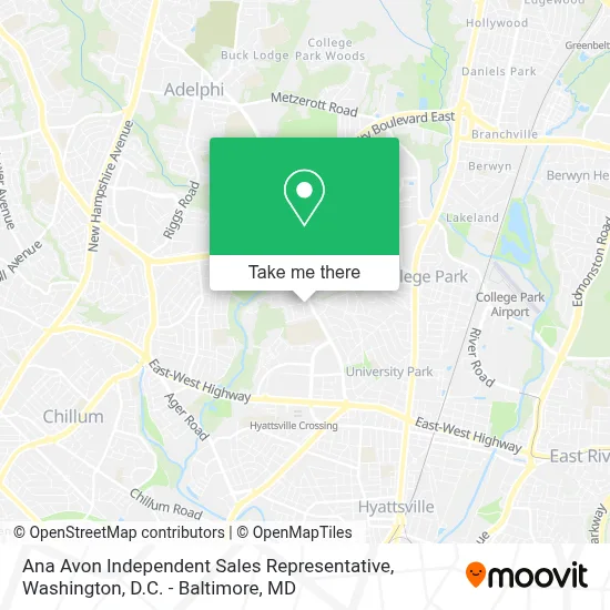 Ana Avon Independent Sales Representative map