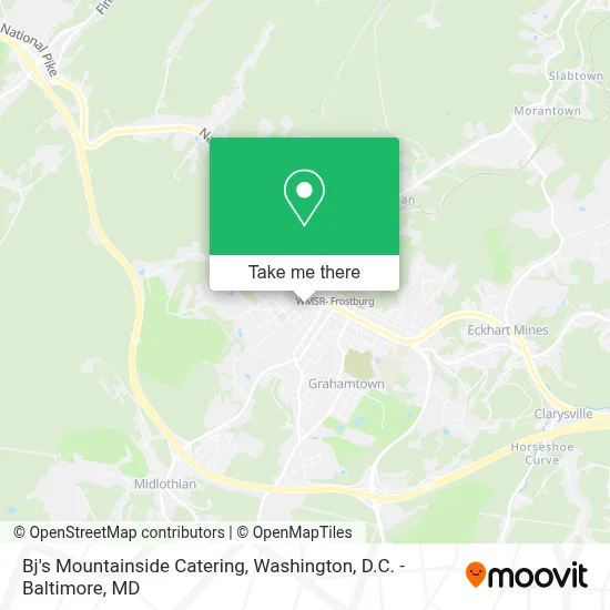 Bj's Mountainside Catering map