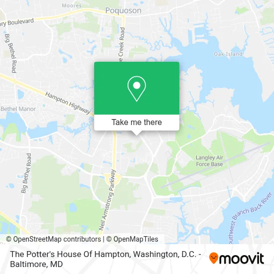 The Potter's House Of Hampton map