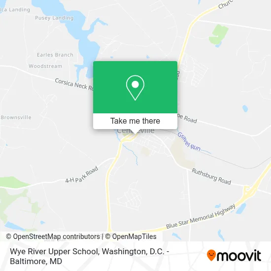 Wye River Upper School map