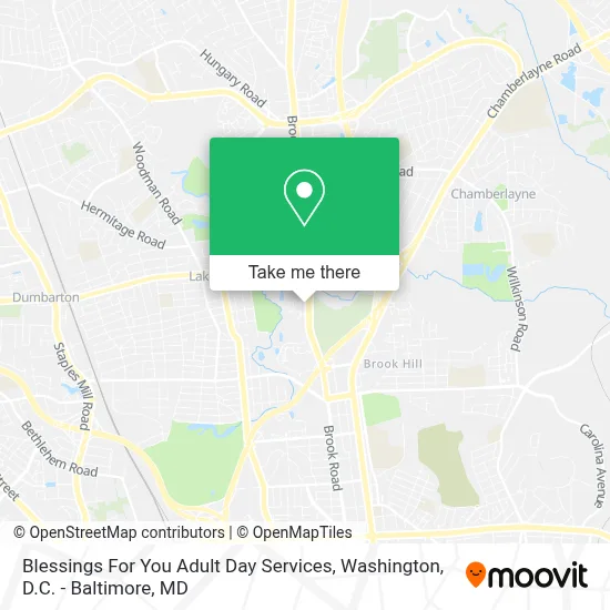 Blessings For You Adult Day Services map