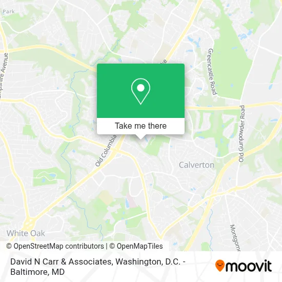 David N Carr & Associates map