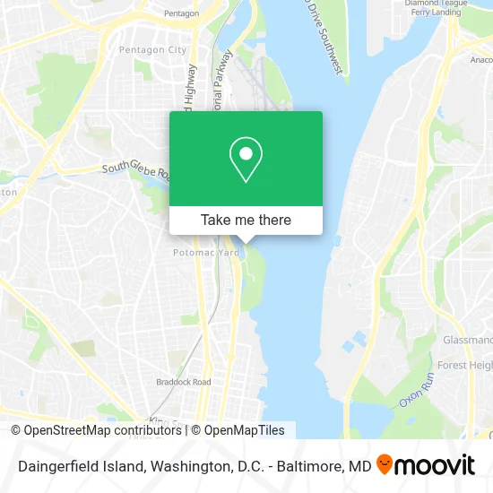 Daingerfield Island map