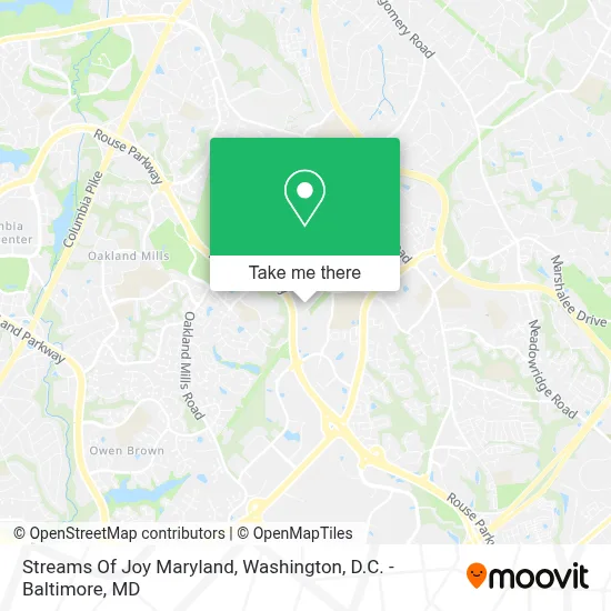 Streams Of Joy Maryland map