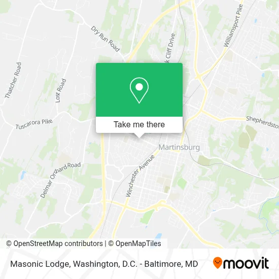 Masonic Lodge map