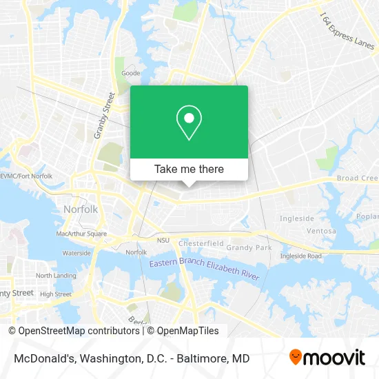 Mcdonald's map