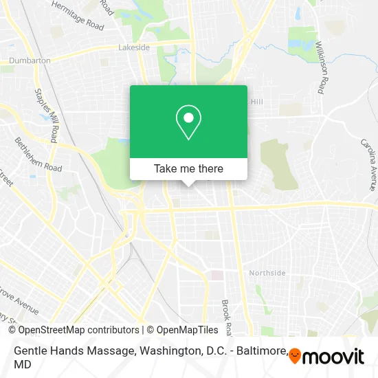 Gentle Hands Massage map