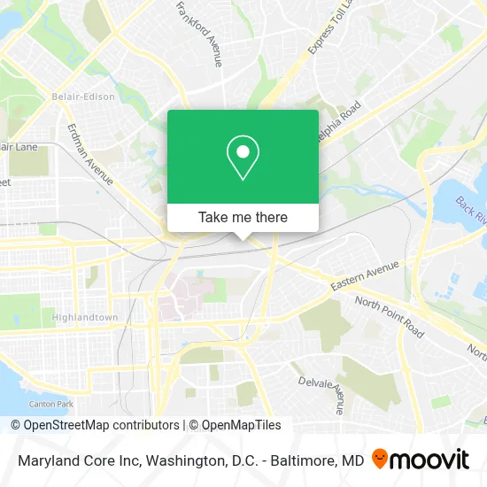 Maryland Core Inc map