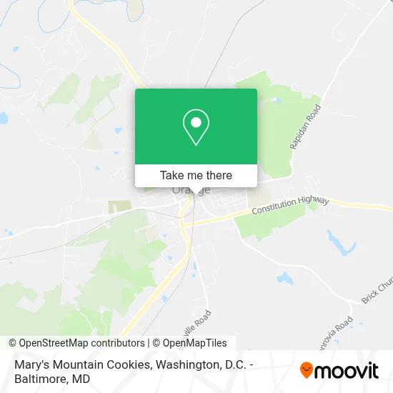 Mary's Mountain Cookies map