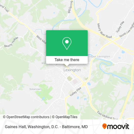 Gaines Hall map