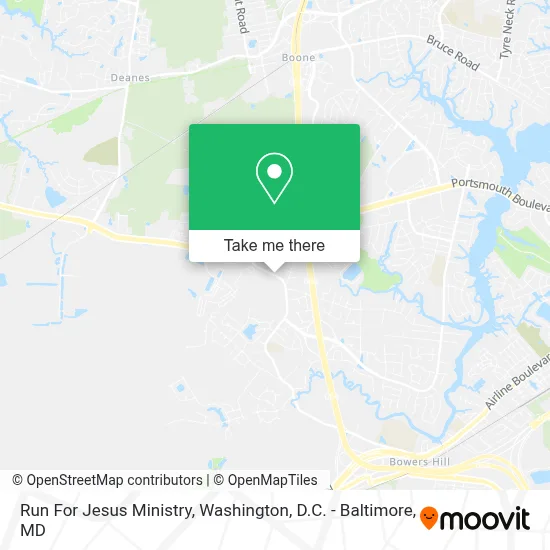 Run For Jesus Ministry map