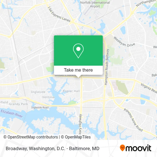 Broadway map