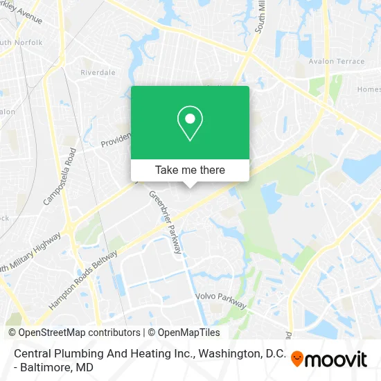 Central Plumbing And Heating Inc. map