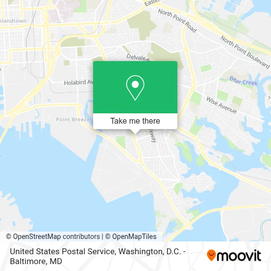 United States Postal Service map