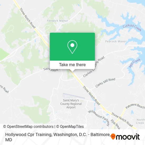 Hollywood Cpr Training map