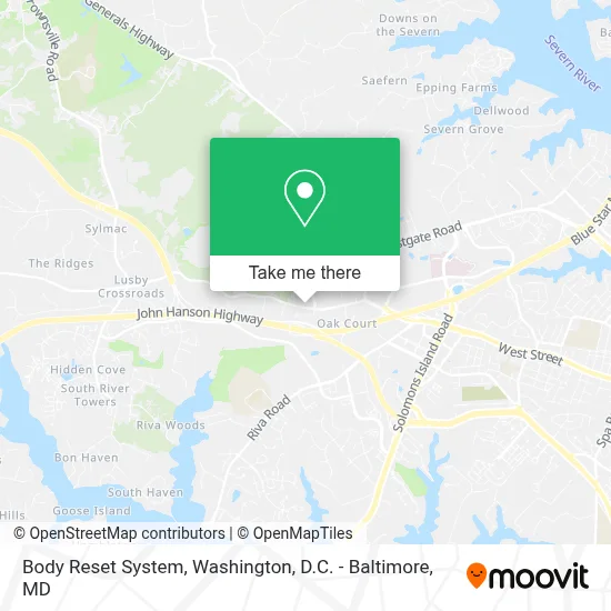 Body Reset System map