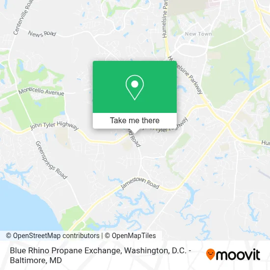 Blue Rhino Propane Exchange map