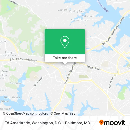 Td Ameritrade map