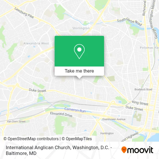 International Anglican Church map