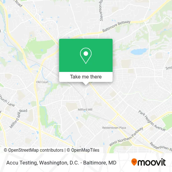 Accu Testing map