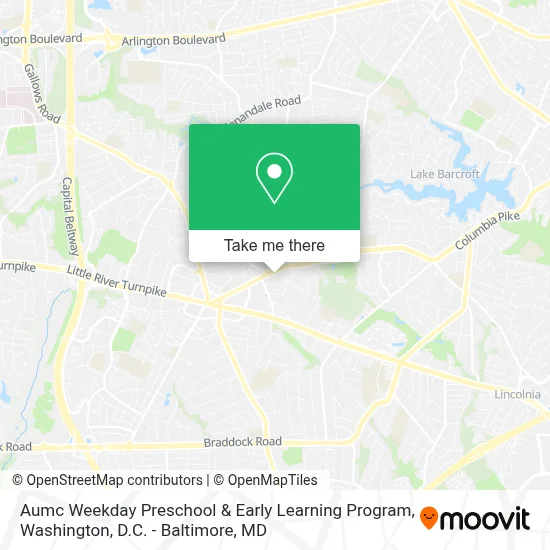 Aumc Weekday Preschool & Early Learning Program map