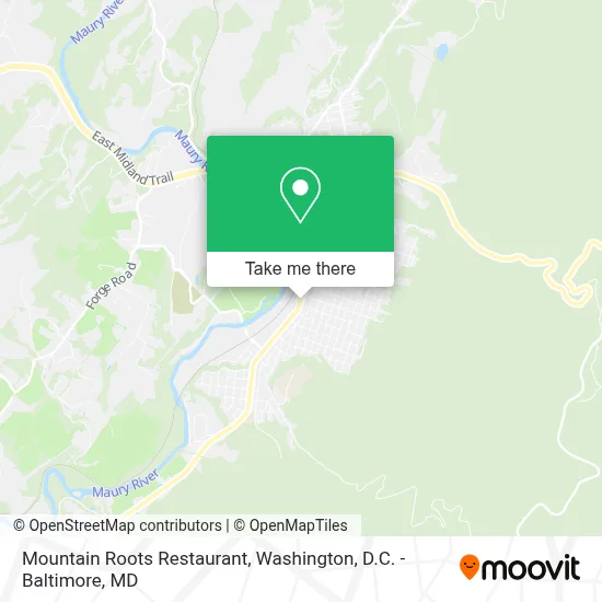 Mountain Roots Restaurant map